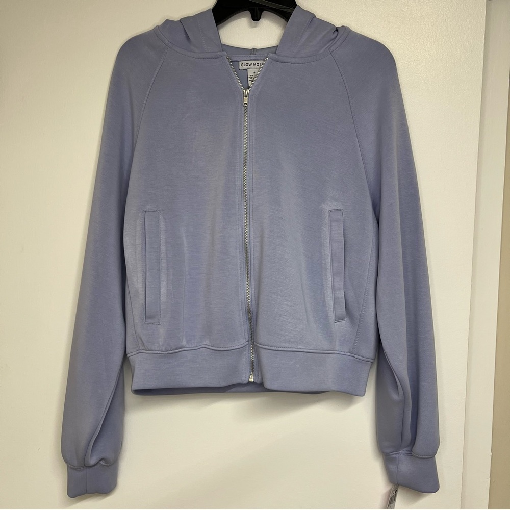 Lavender Zip-Up Hoodie Jacket